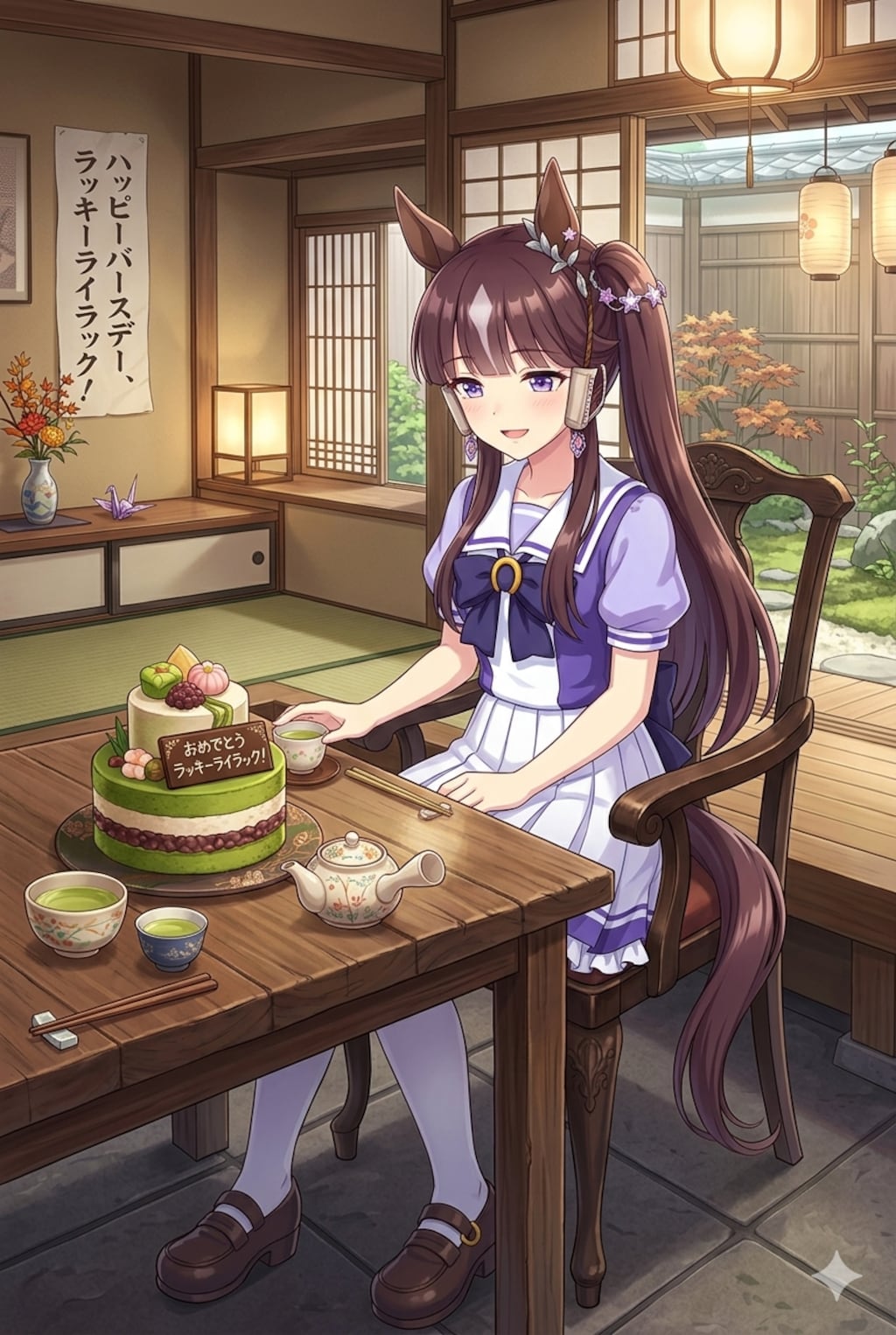 お誕生日のラッキーライラック🎂