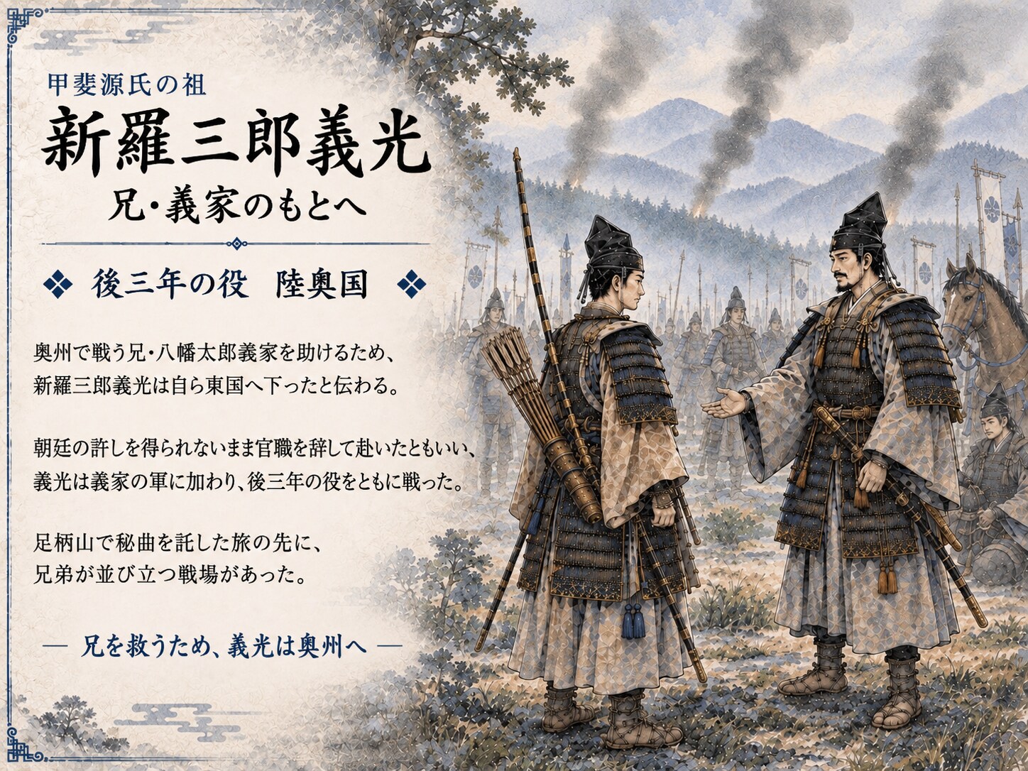 #03 新羅三郎義光 ― 兄・義家のもとへ | の人気AIイラスト・グラビア