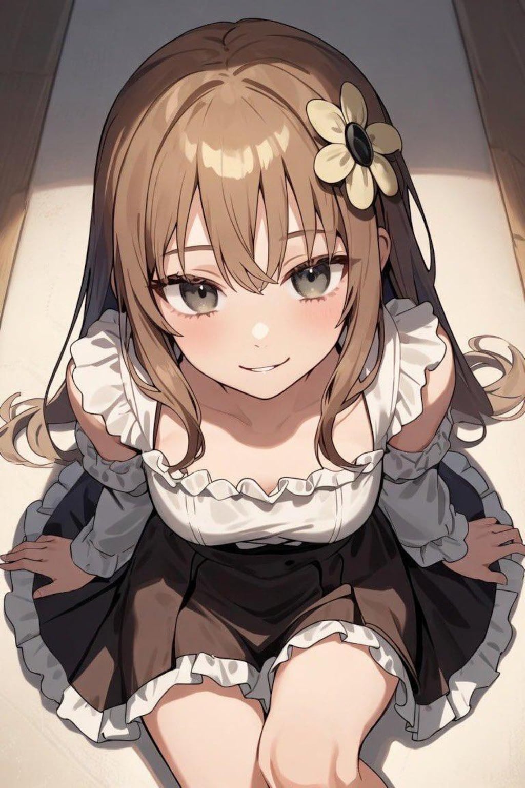 見上げる