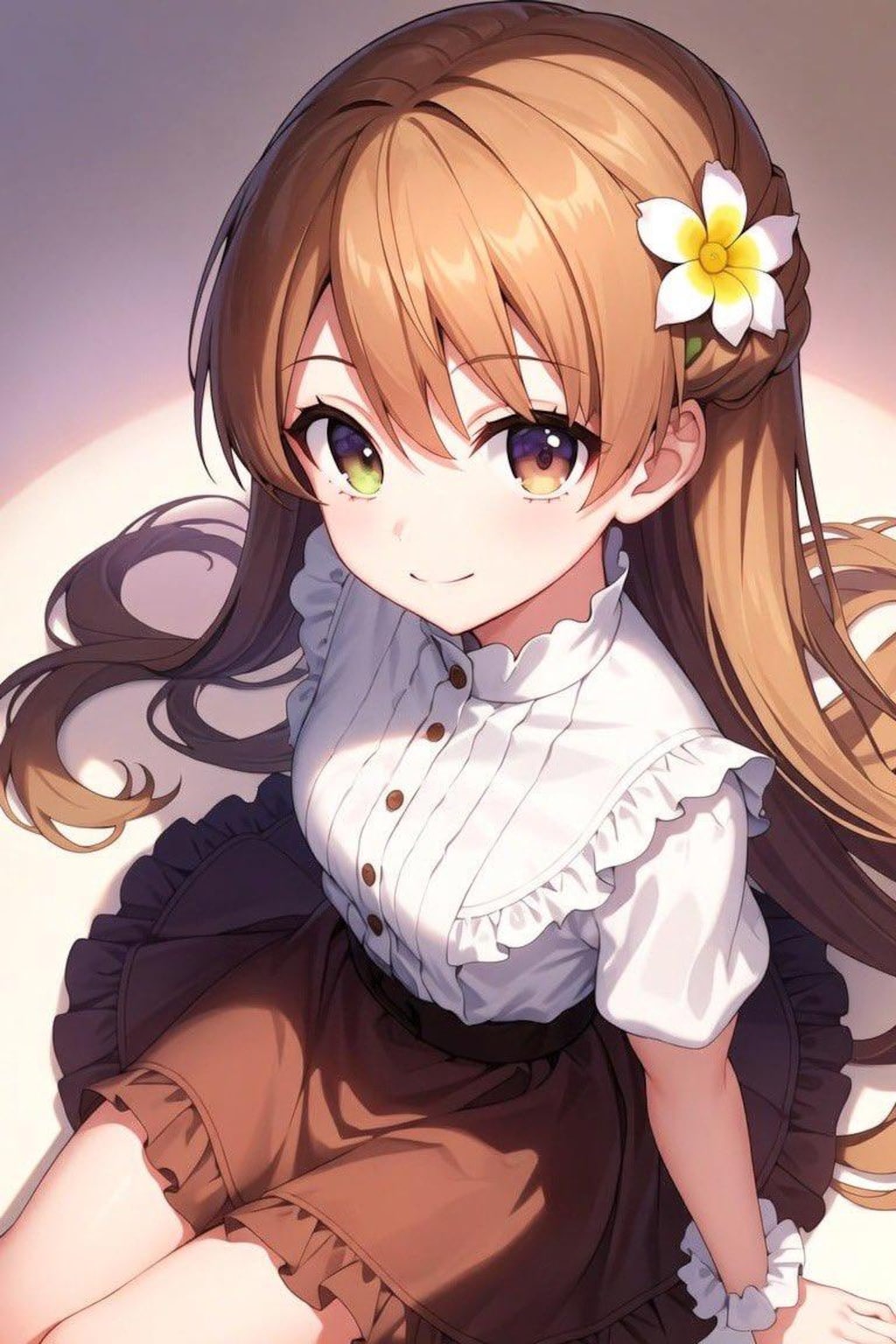 見上げる