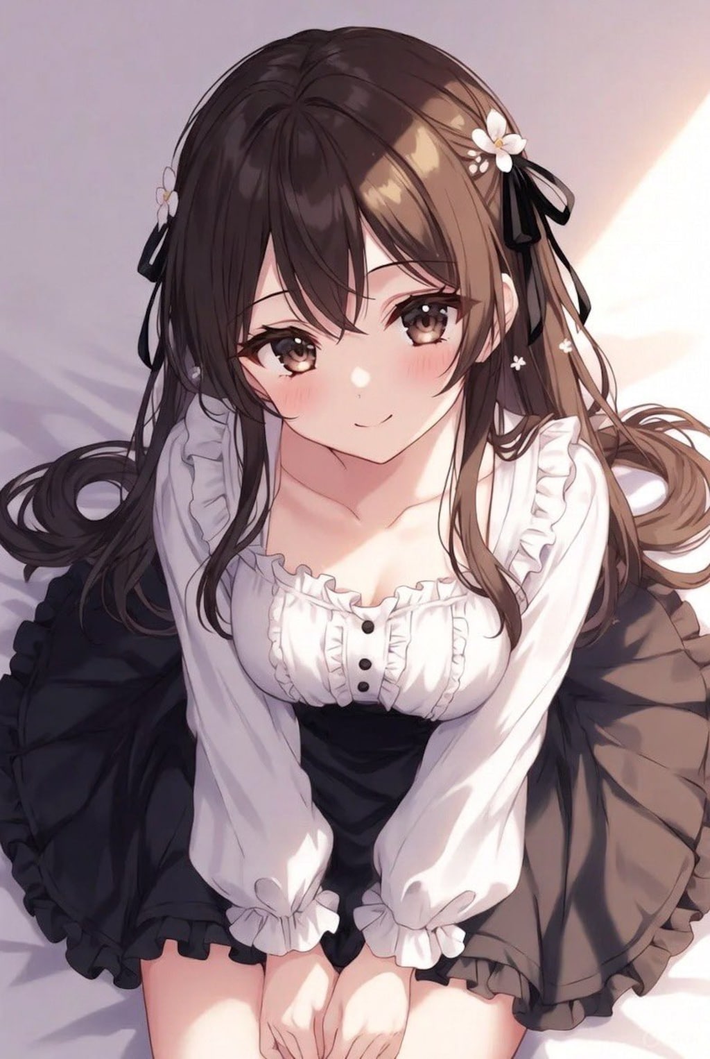 見上げる