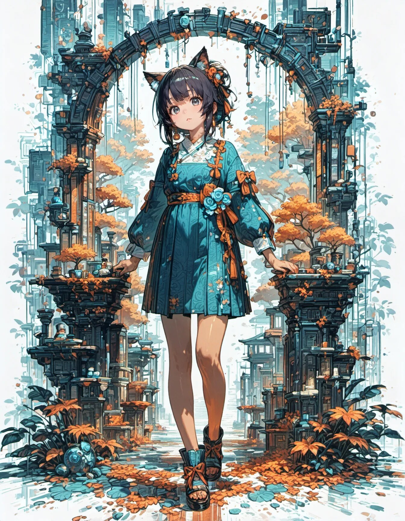 Archway to the Amber City | の人気AIイラスト・グラビア