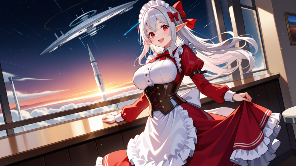 メイドと未来のバーで