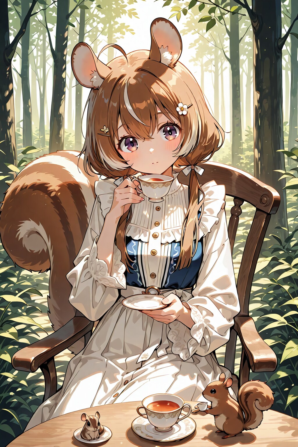シルちゃんのティータイム《おいでよ どうぶつの娘》