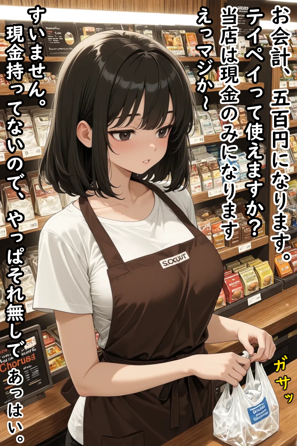 巨乳飼い主の愛犬がキモイおじさん(人間)になった・・？