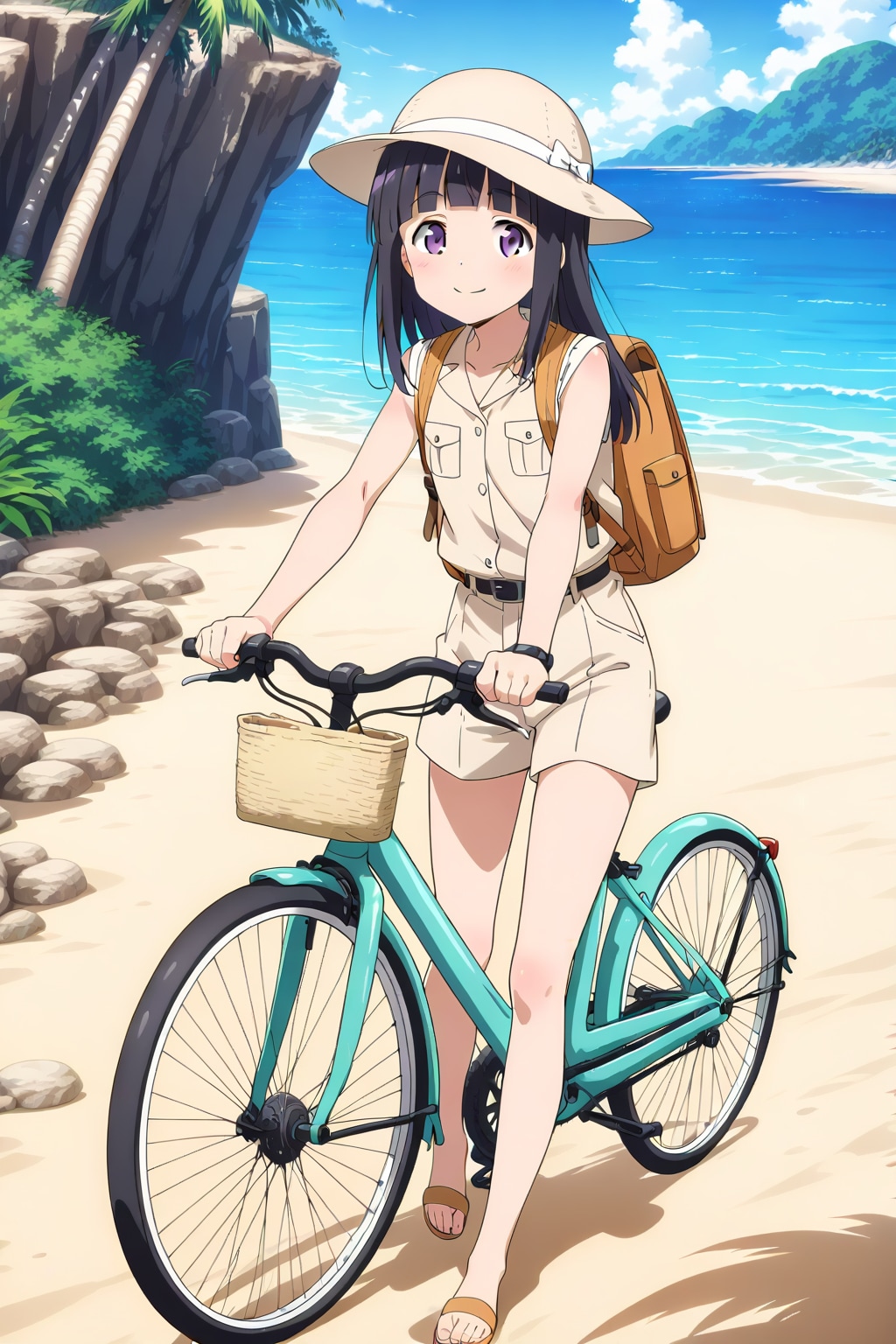 無人島　チャリで来た | の人気AIイラスト・グラビア