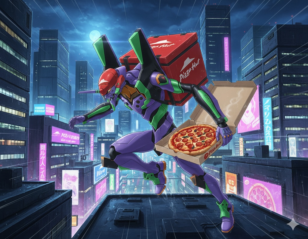 【おピッツァお届け】人型宅配兵器