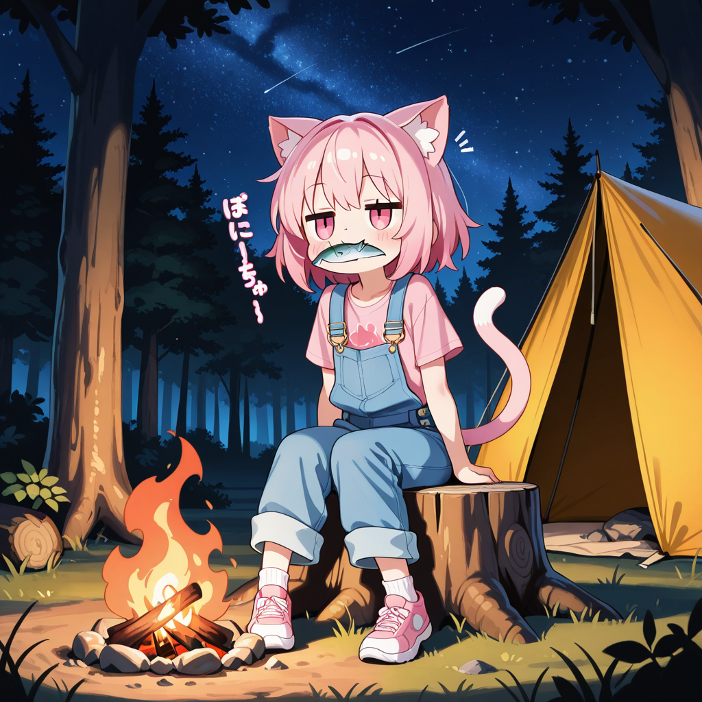 キャンプ飯はにゃまざかにゃ！！ | の人気AIイラスト・グラビア