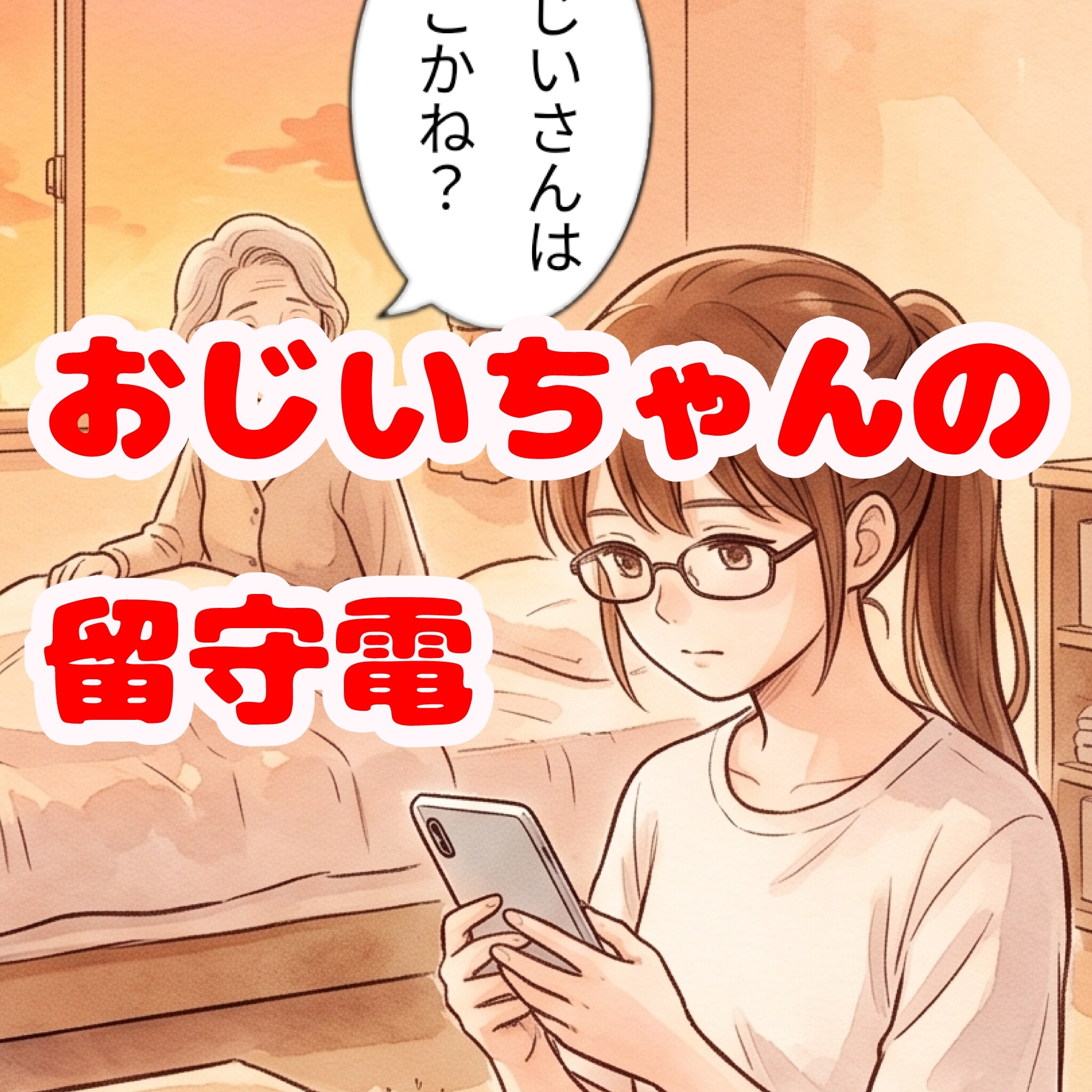 おじいちゃんの留守電　★AI併用作品★