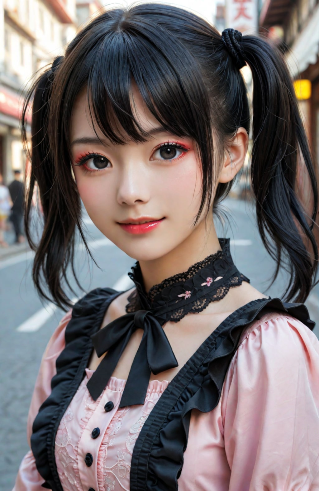 地雷系女子（マスク無し）