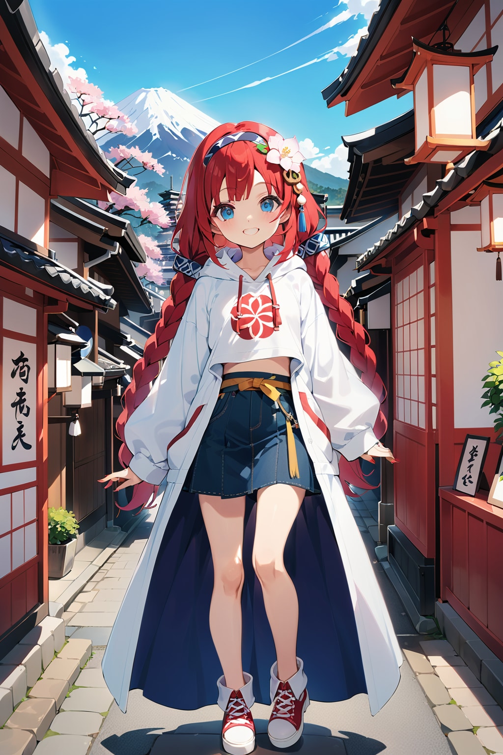 京都を旅する小織くん
