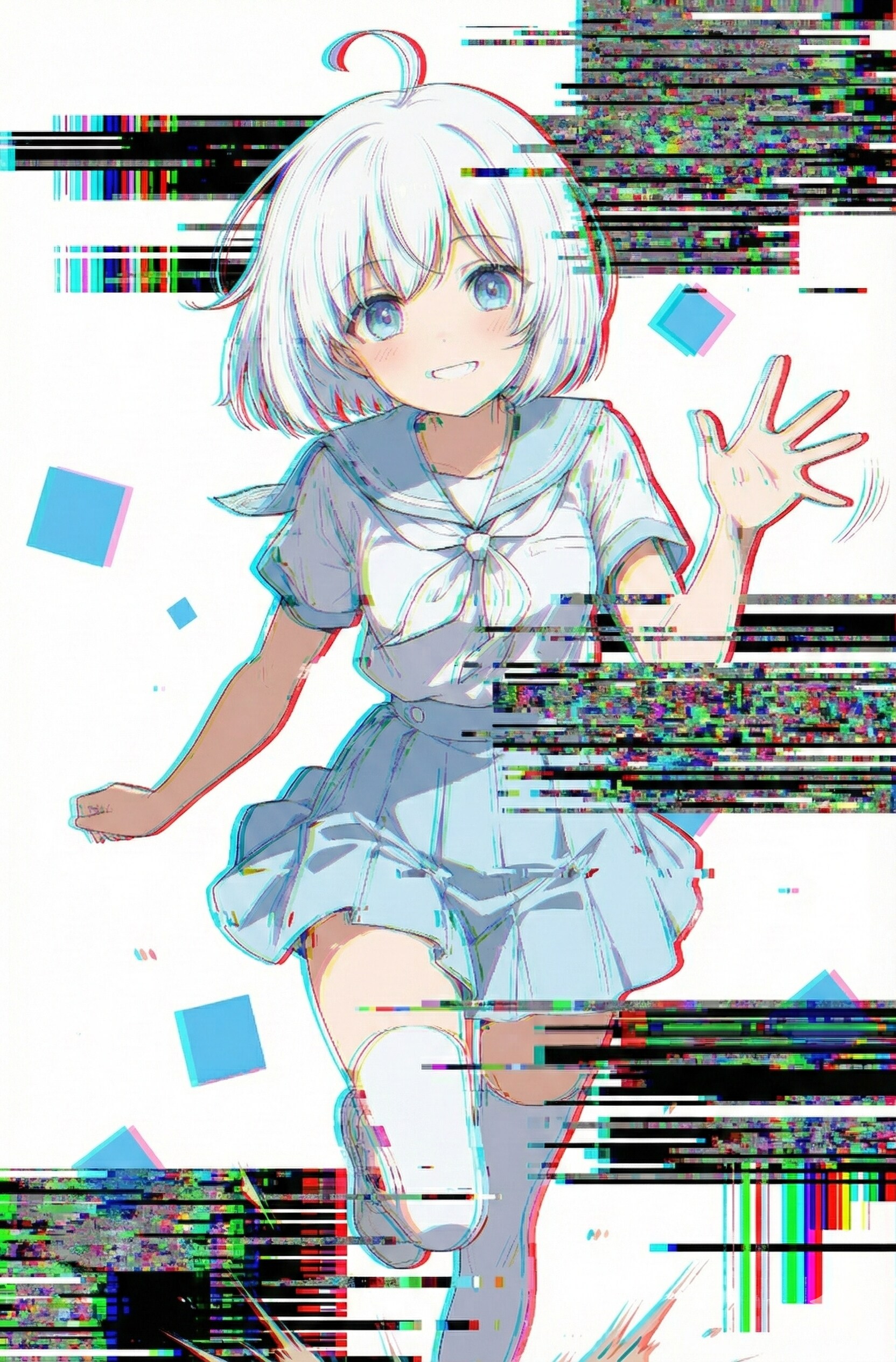 グリッチノイズエフェクト2 | の人気AIイラスト・グラビア