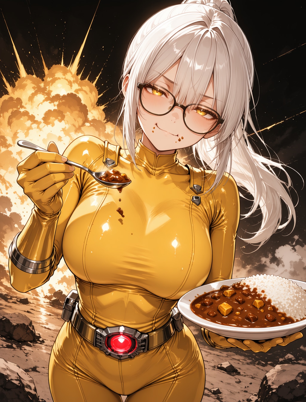 戦闘後のカレーは最高よ