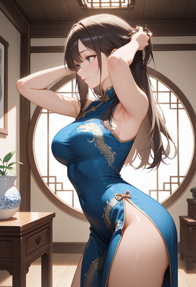 チャイナ娘の横顔（３枚あるよ）