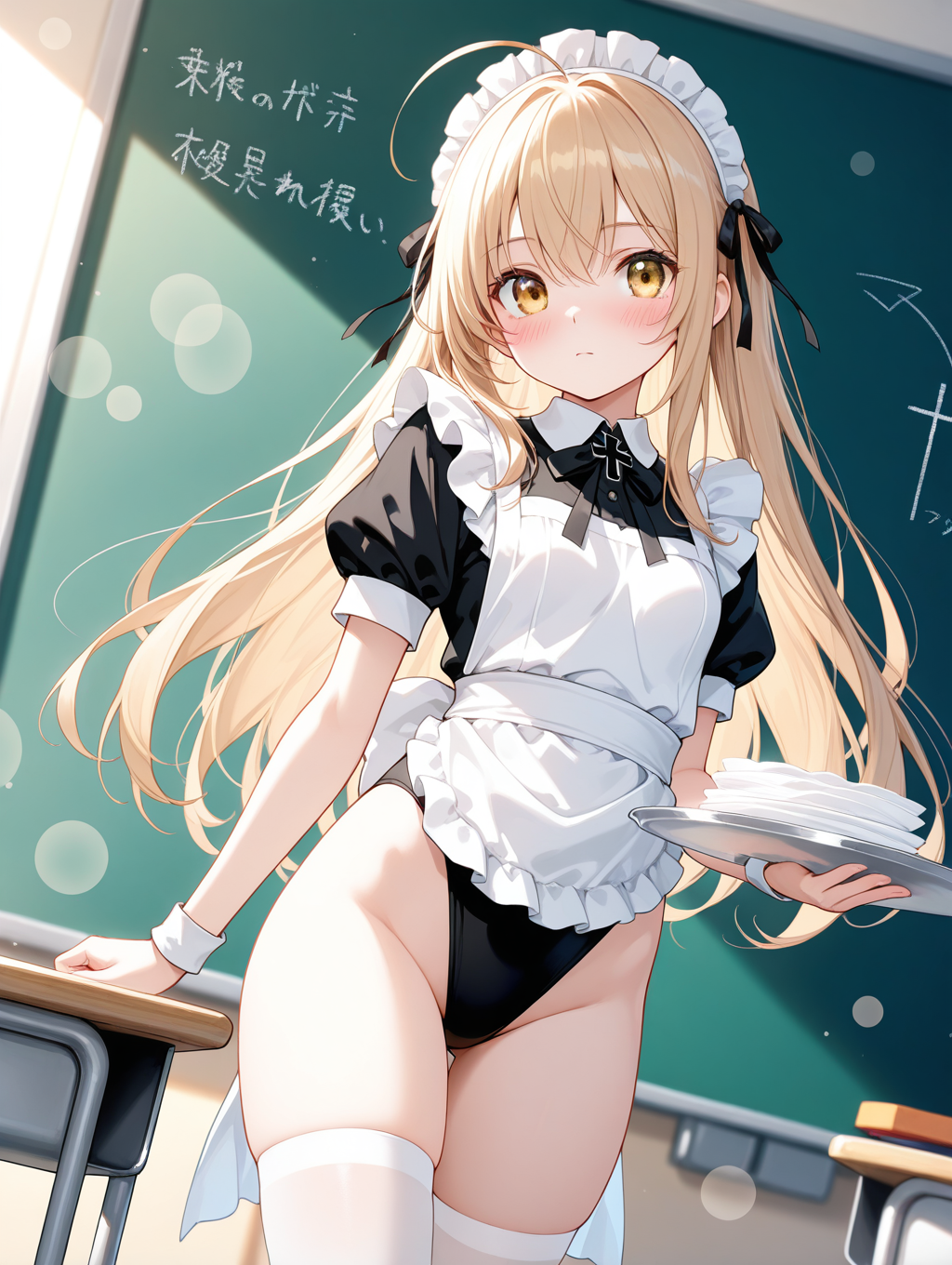 かなちゃんはお片付け当番 レオタードxメイド