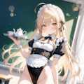 かなちゃんはお片付け当番 レオタードxメイド 2枚目
