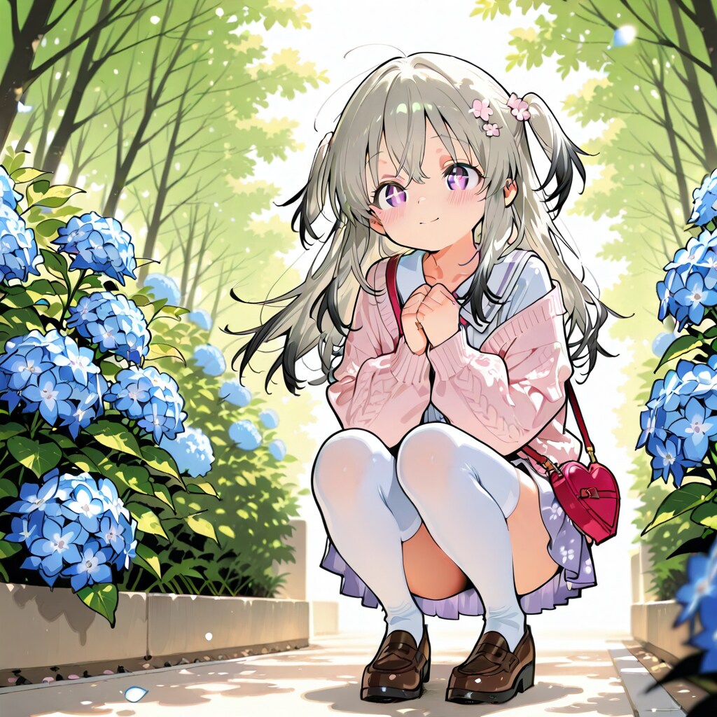 君とあじさいの咲く場所で。