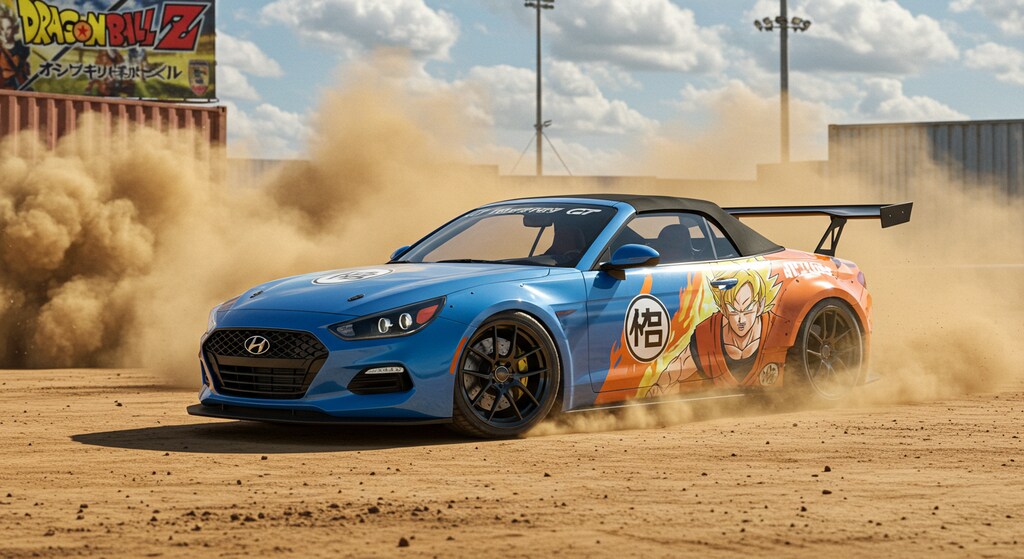 ドラゴンボールヒュンダイオープンカー