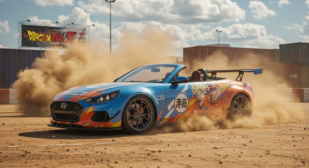 ドラゴンボールヒュンダイオープンカー