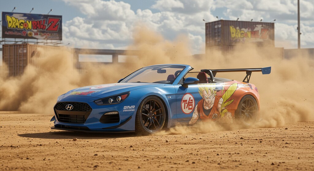 ドラゴンボールヒュンダイオープンカー
