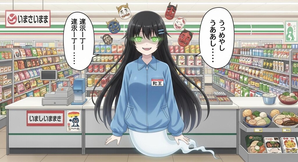 コンビニでバイトをする呪詛幽霊