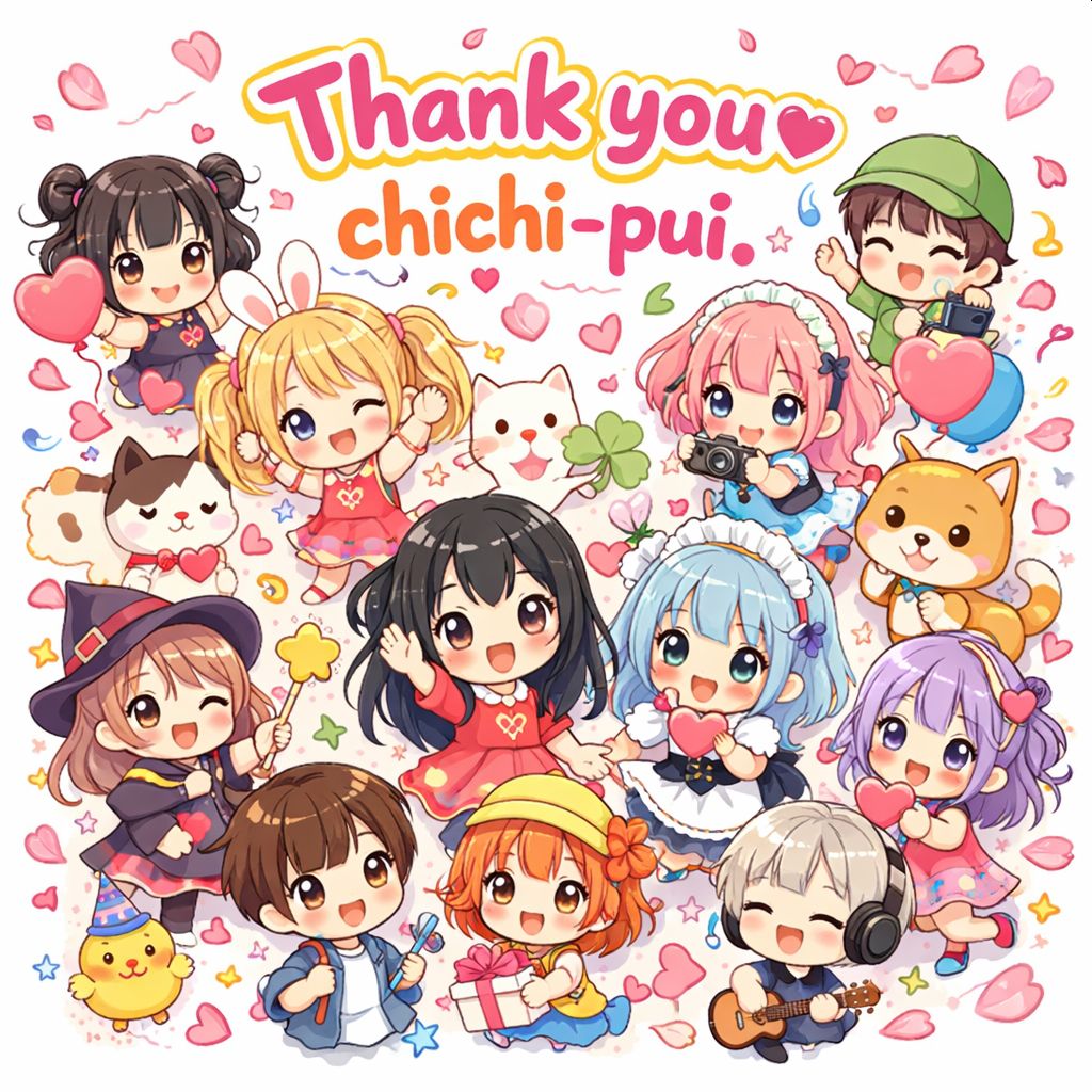 ありがとうchichi pui-chatGPT | の人気AIイラスト・グラビア