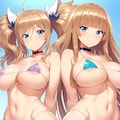 ツーショット水着・アスカ＆きらら【対魔忍】 4枚目