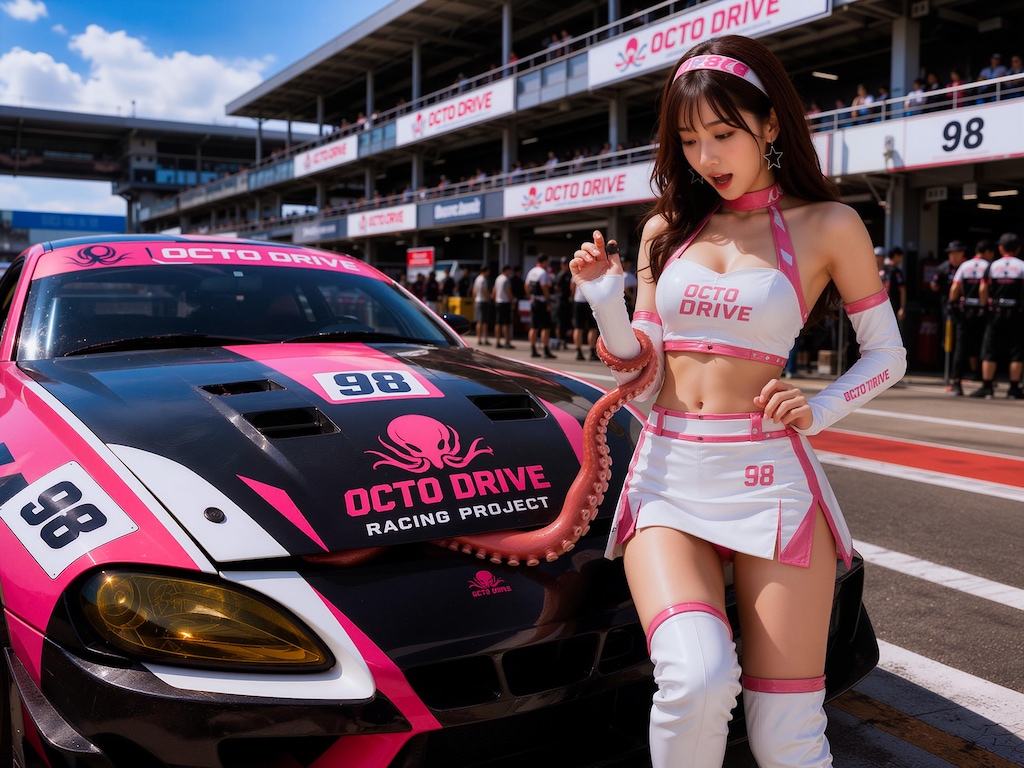 触手に囚われたRQ