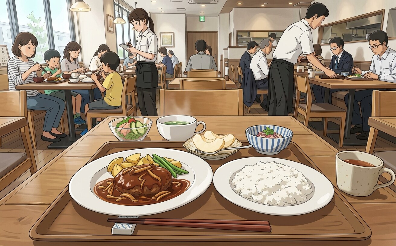 きのこハンバーグランチ | の人気AIイラスト・グラビア