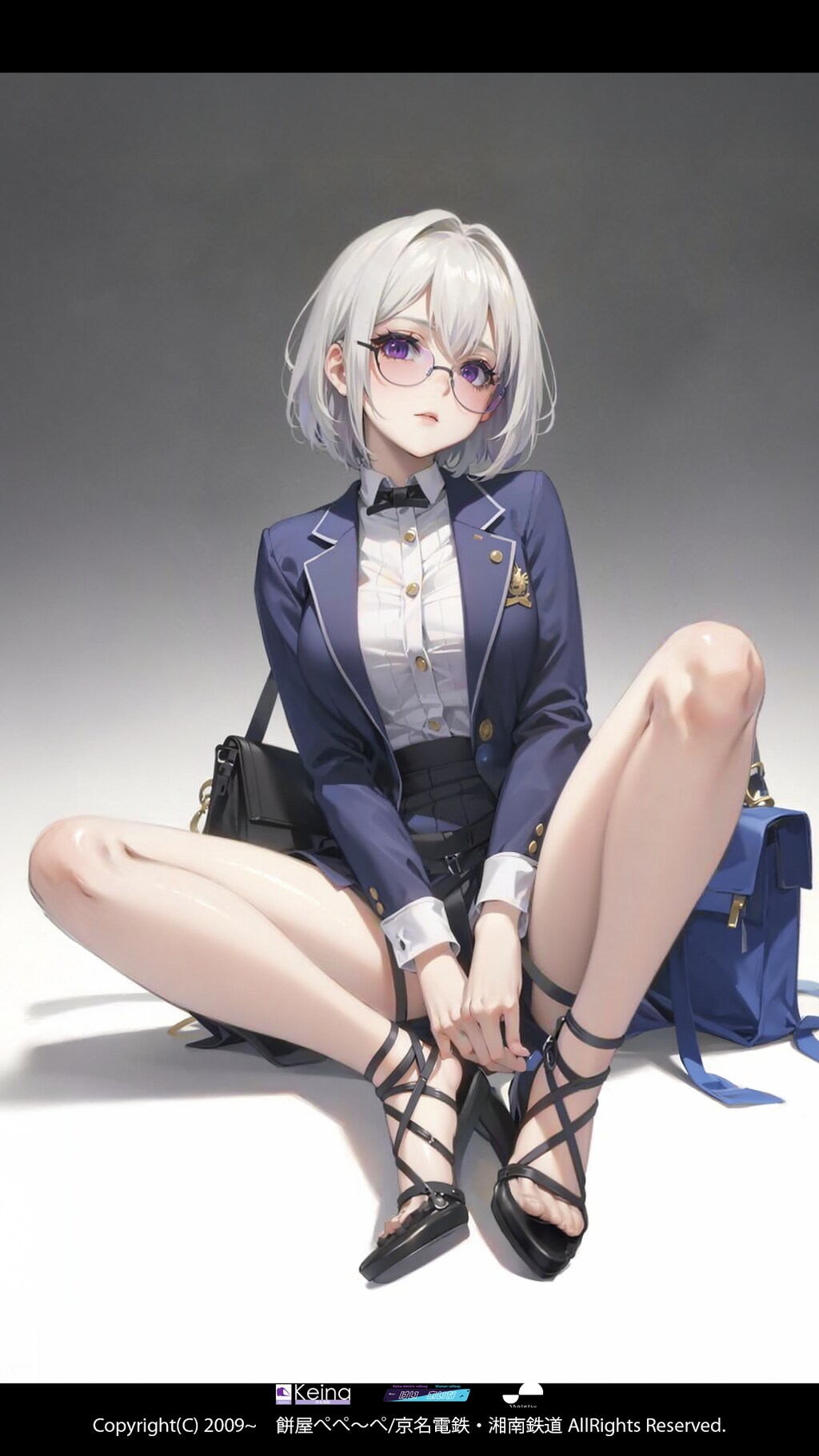 グラサン姿の弊社キャラクター【けい あいな】