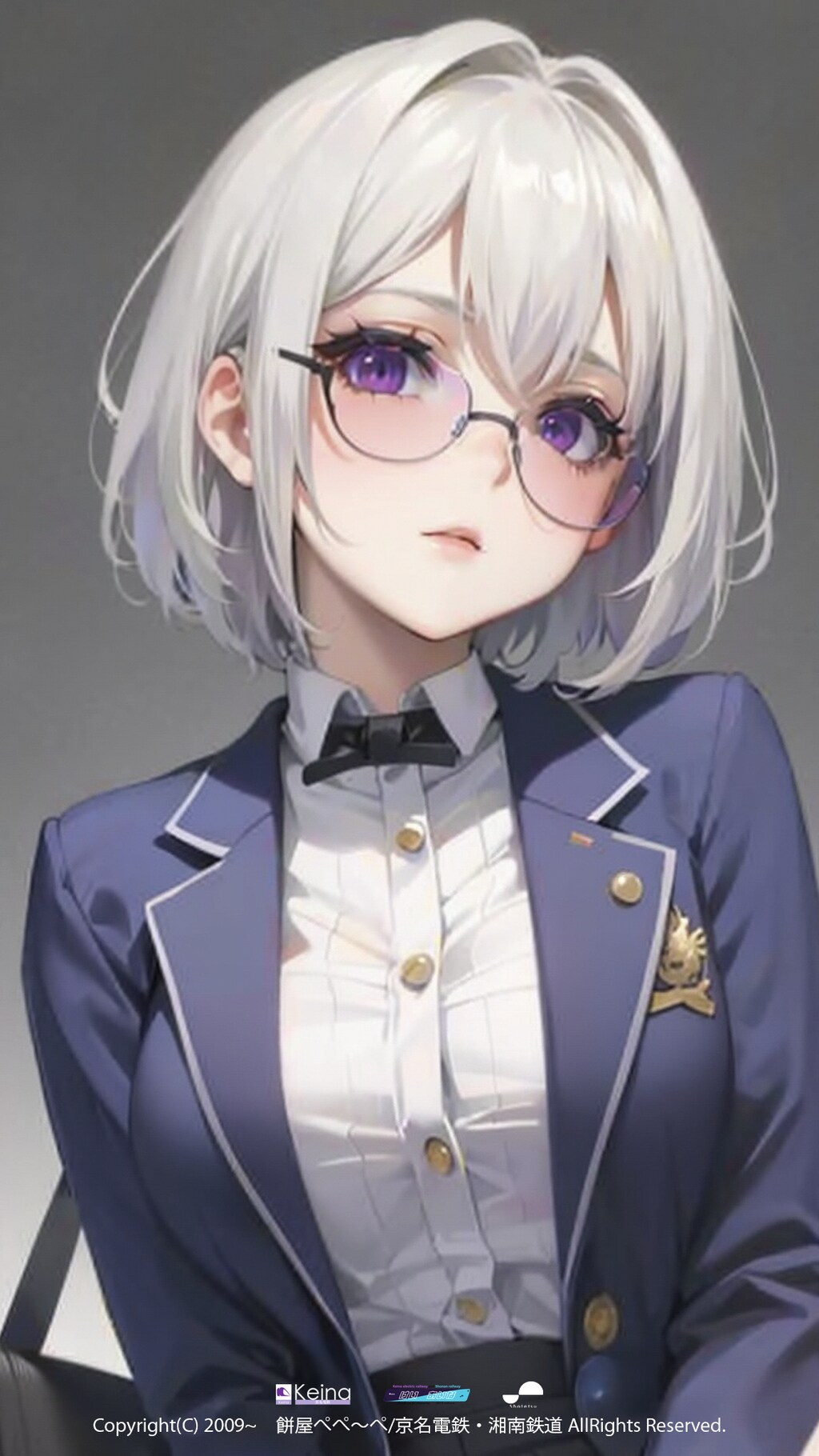 グラサン姿の弊社キャラクター【けい あいな】