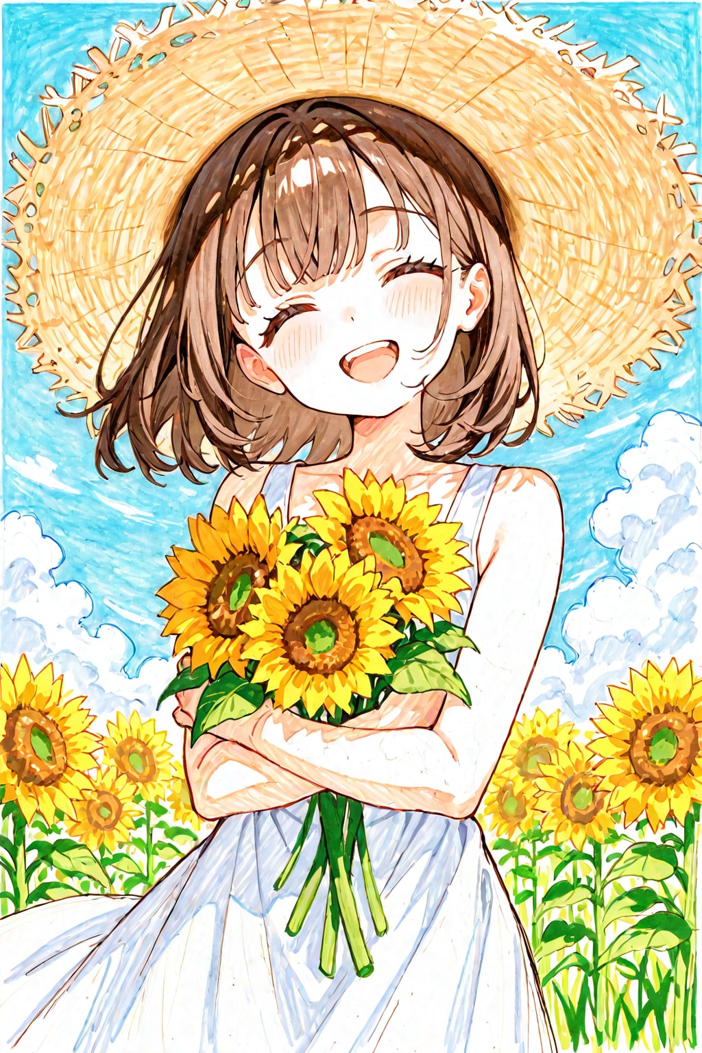夏空に咲く