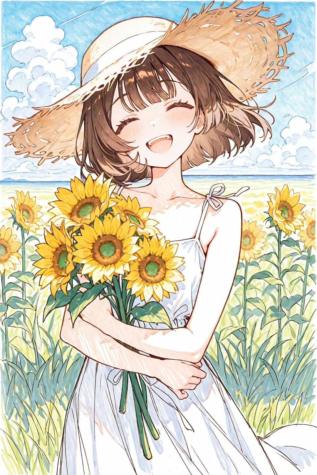夏空に咲く