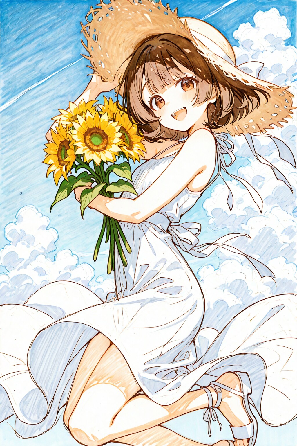 夏空に咲く
