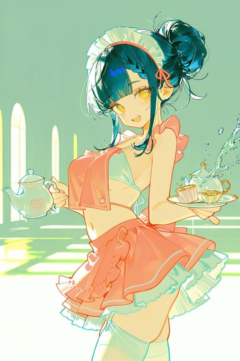 お茶淹れメイド