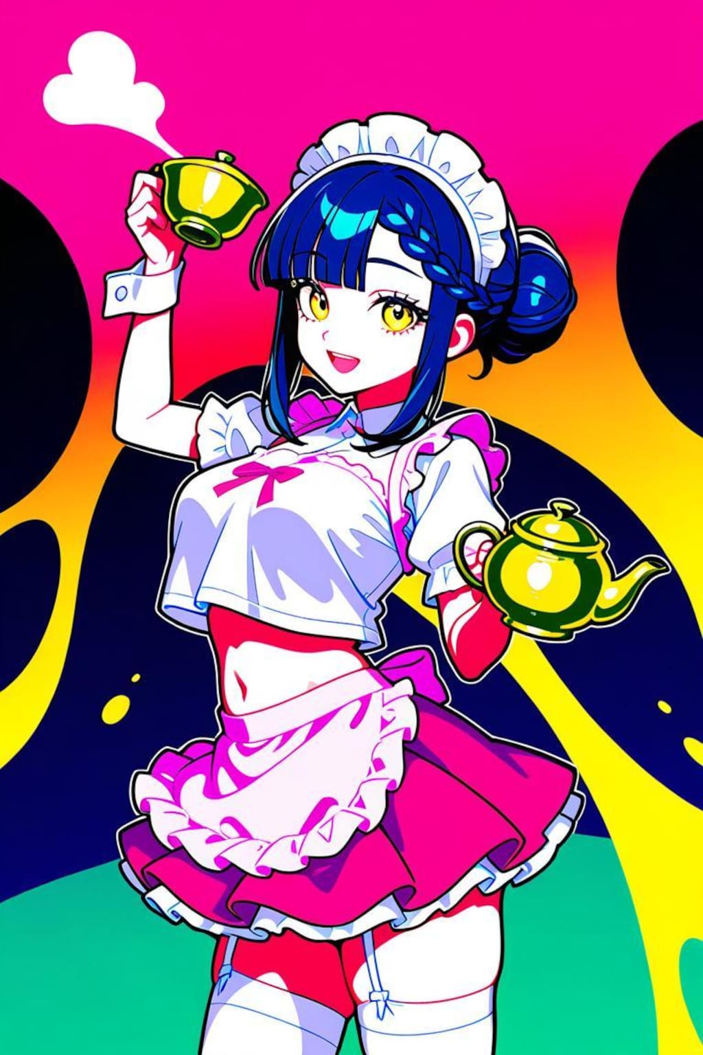 お茶淹れメイド