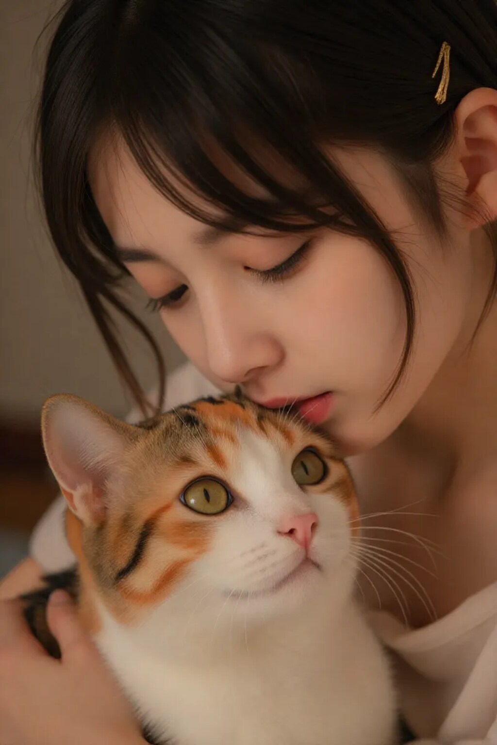 なでる