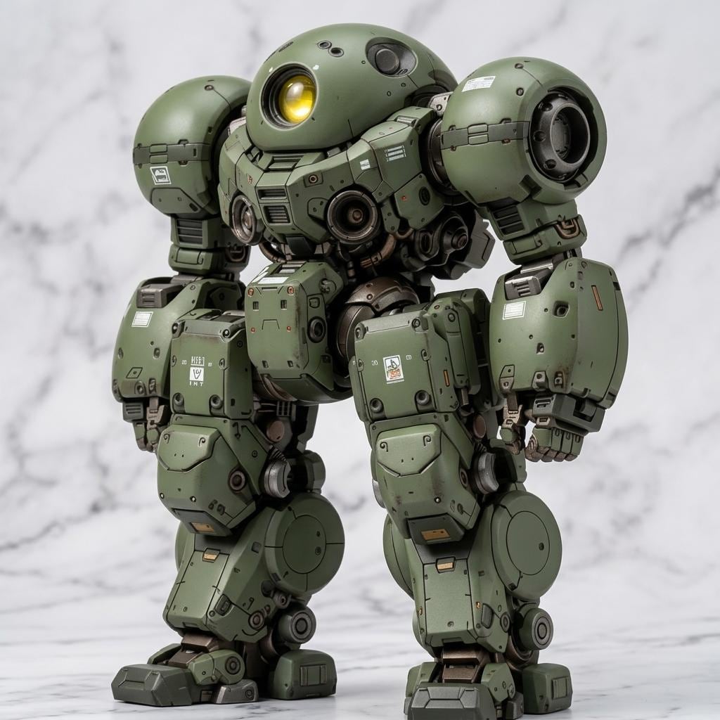 AIガチャ戦機 型落ち戦機 立ち絵＆フィギア／フィギアNanoBanana2編集バリエーション