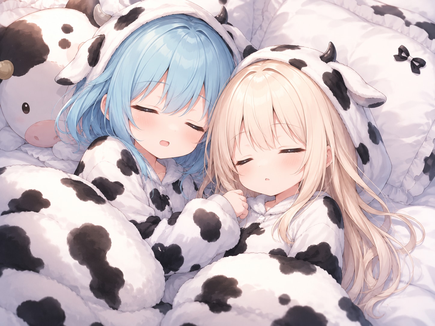 牛柄でスヤァ🐄💤