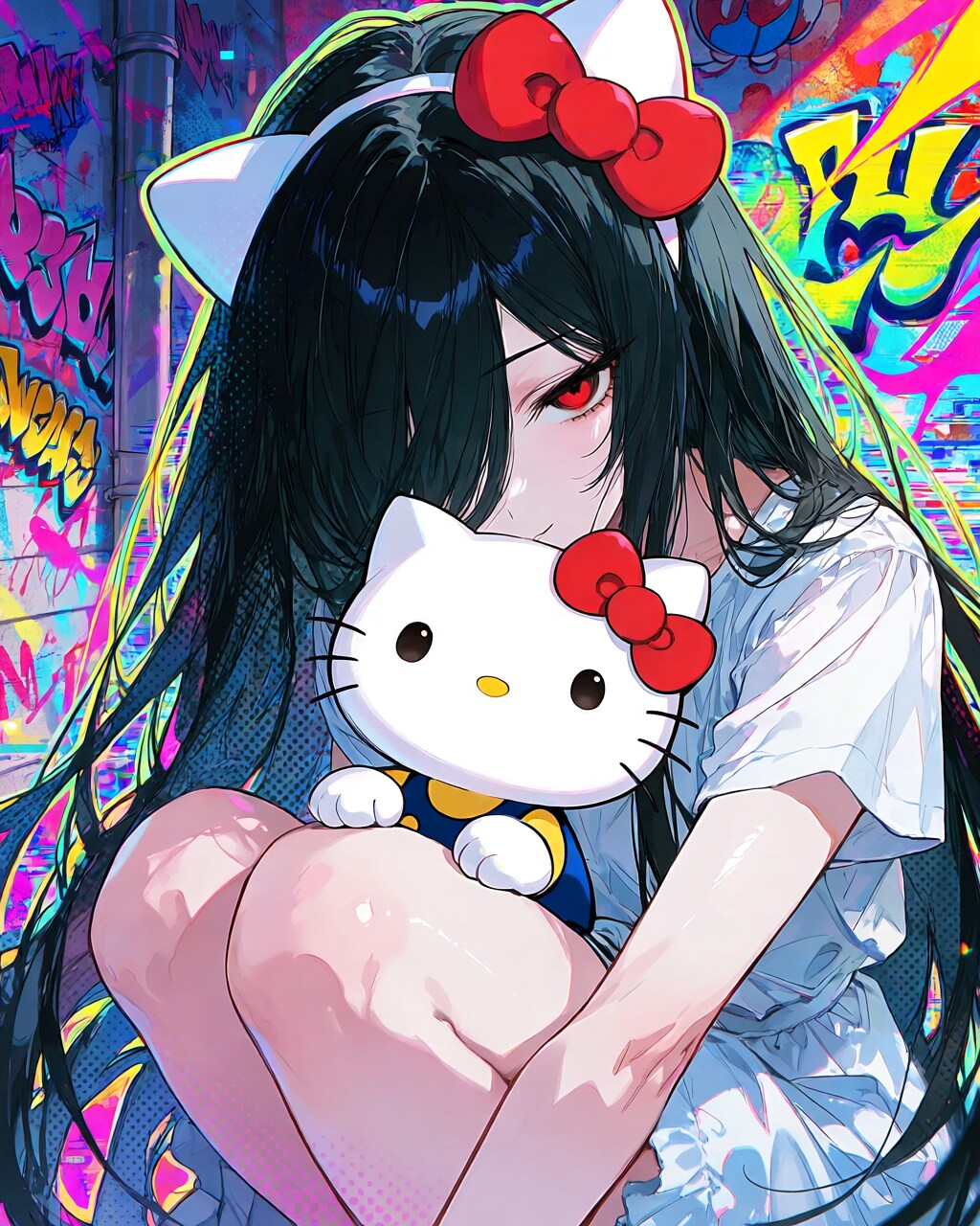 キティちゃん大好き貞子 | の人気AIイラスト・グラビア