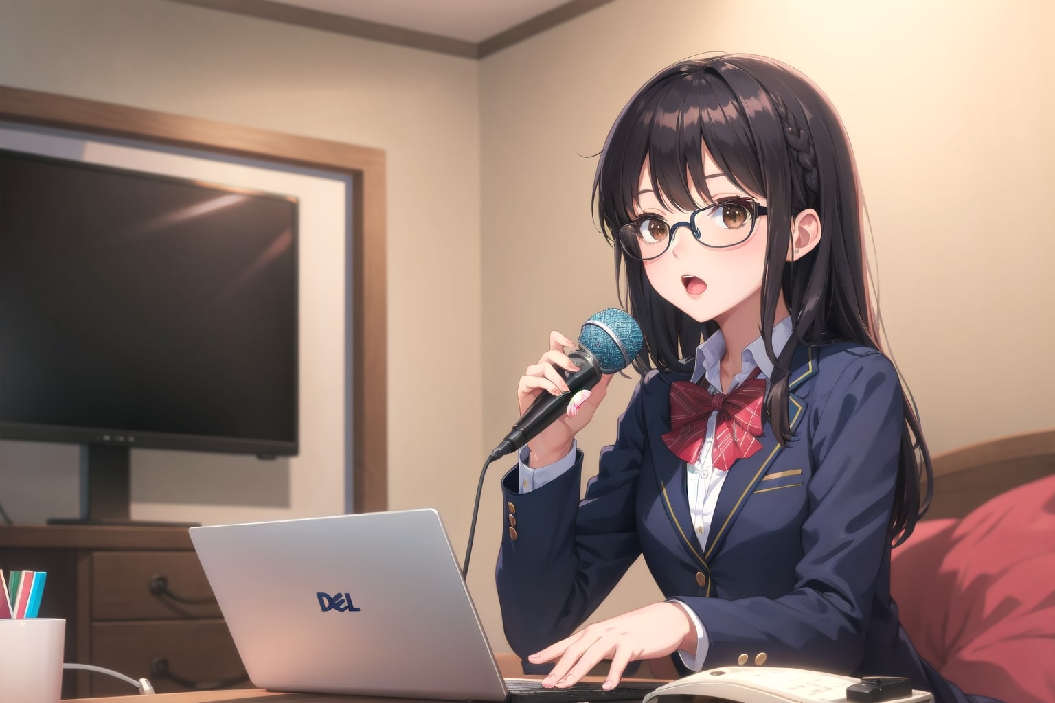 今年はチョットお歌で頑張ってみたいなー | の人気AIイラスト・グラビア