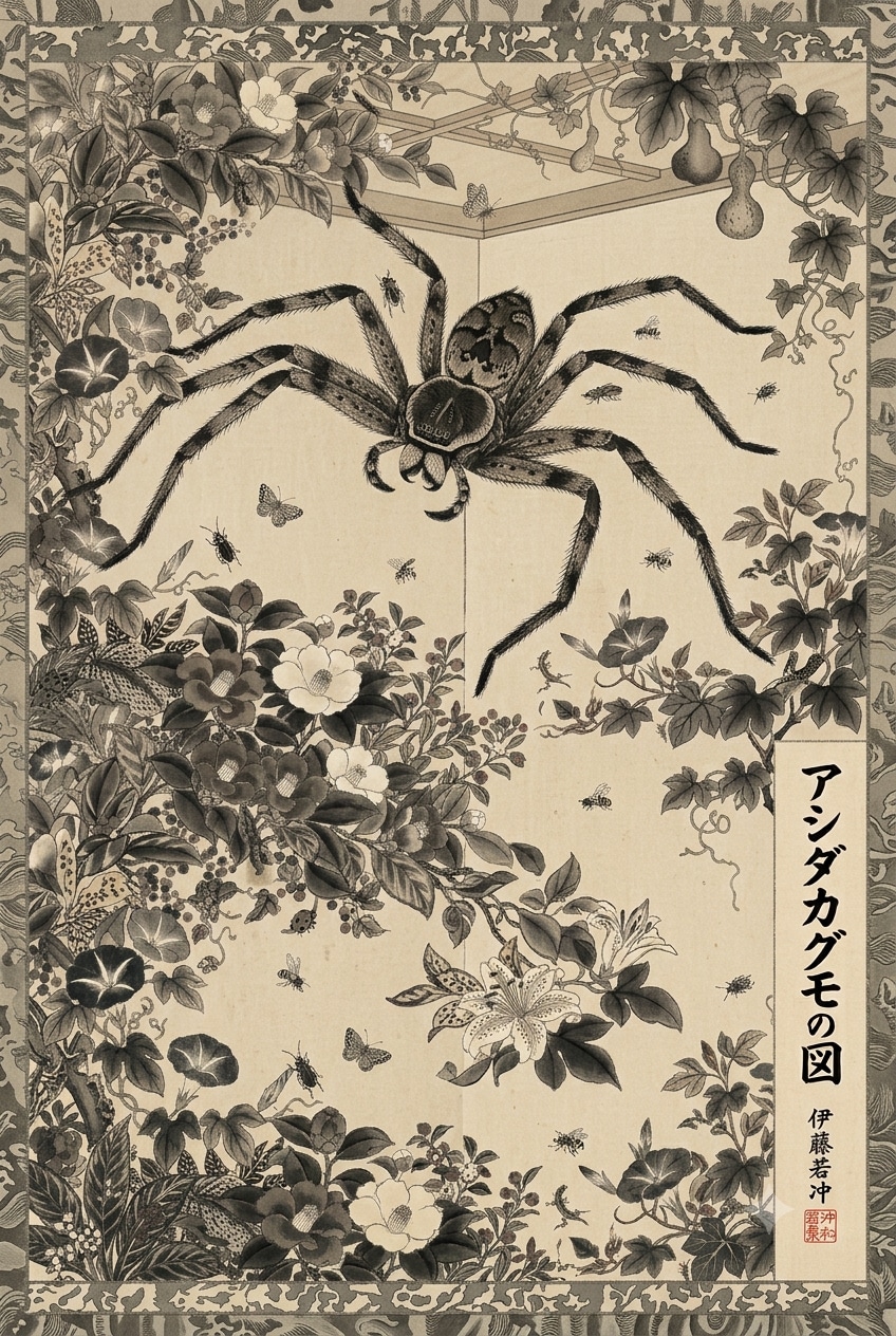 アシダカグモの絵図