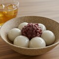 デザートのもっちり米粉の白玉団子餡子添え 3枚目