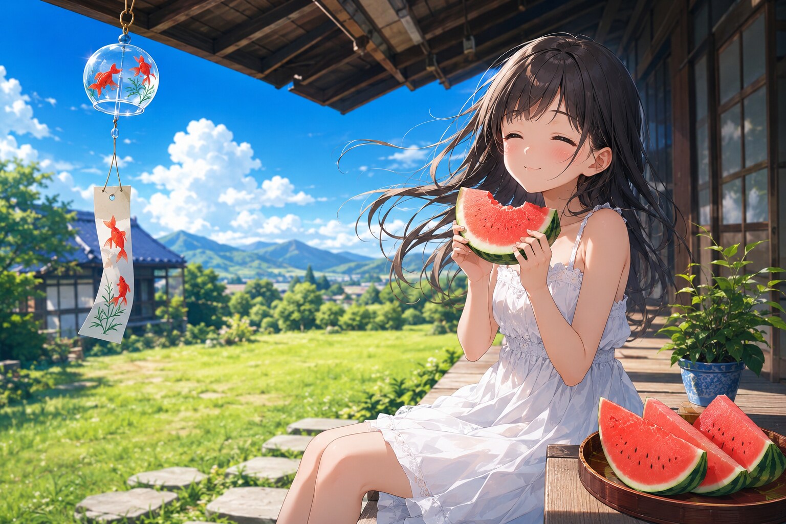 スイカ、美味しいね