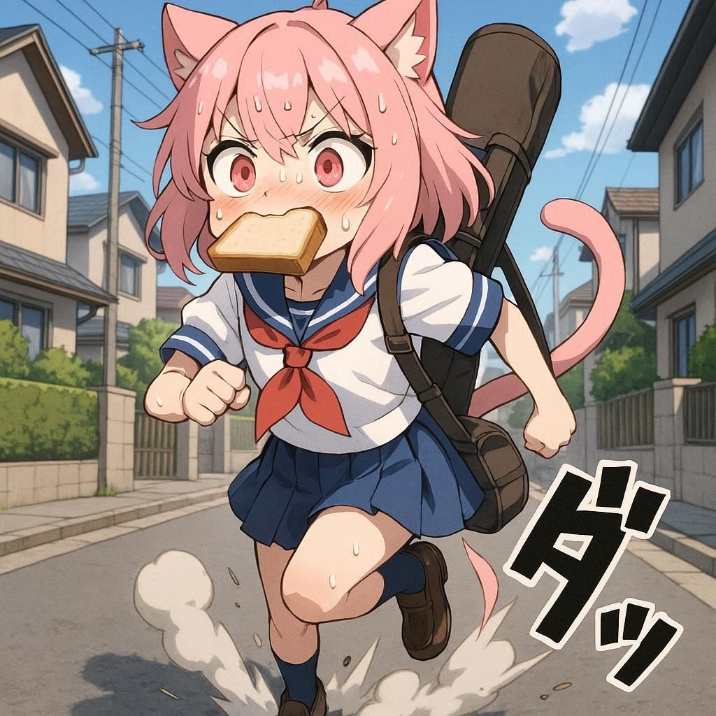 あ～っ‼️それ、お父さんの釣竿だよ～‼️