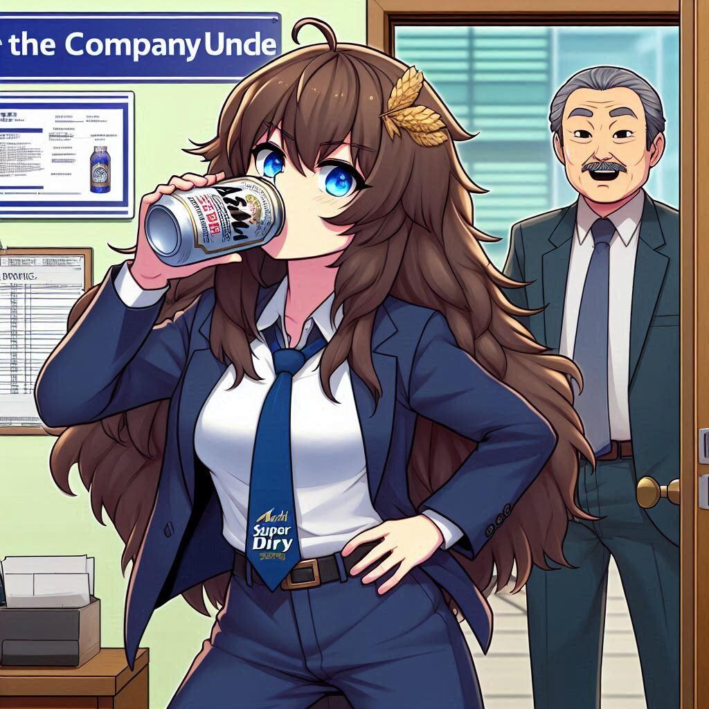 仕事の前にやる気をチャージ！な女の子