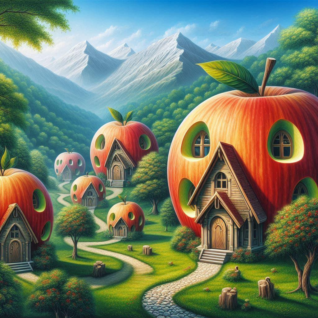 アップルマンション～イメージと現実 | の人気AIイラスト・グラビア