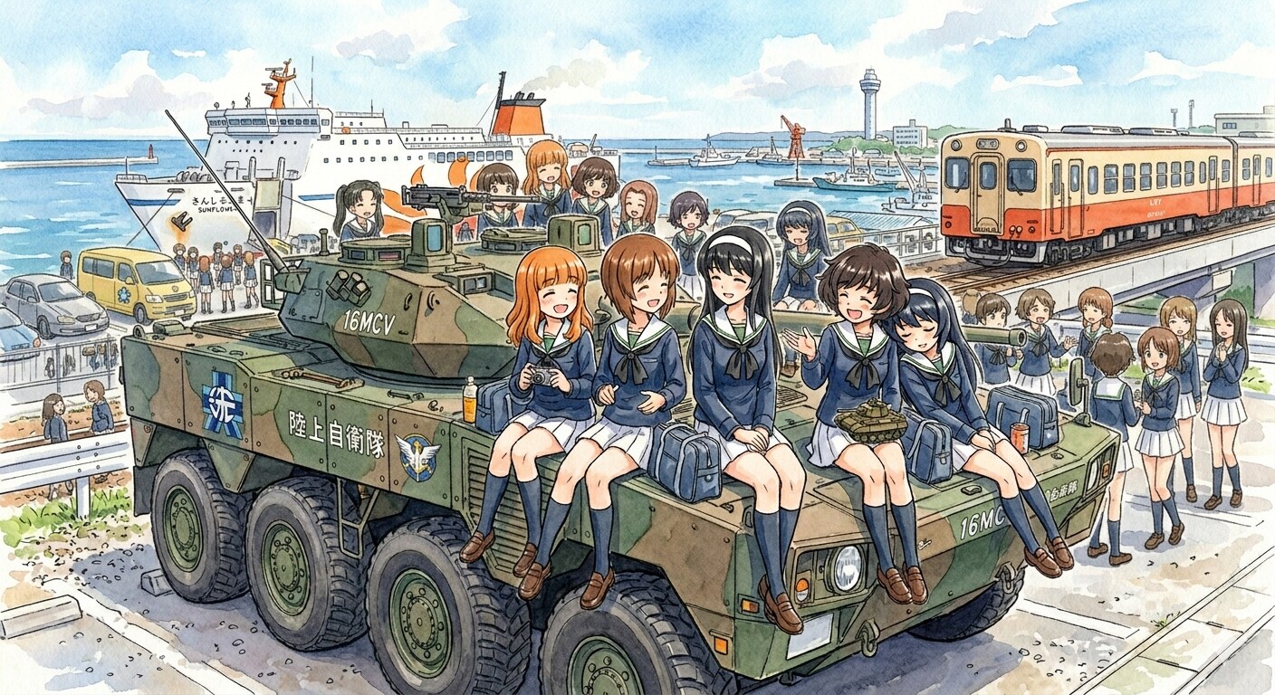 陸自16式機動戦闘車輌（大洗仕様） | の人気AIイラスト・グラビア