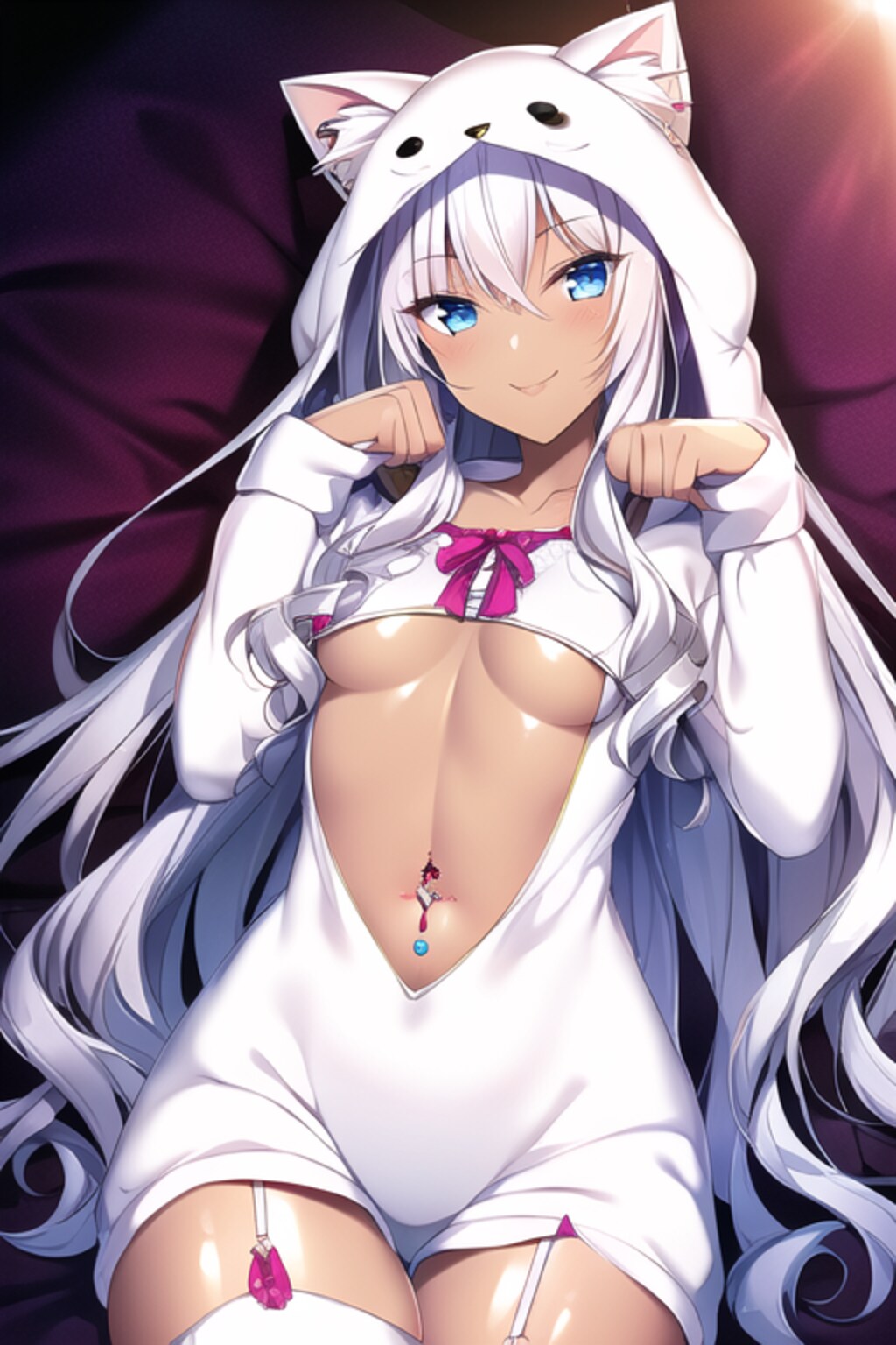 猫耳パジャマコス