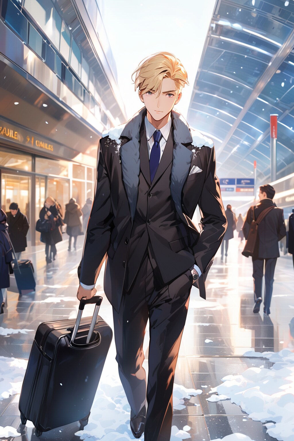 シャルルドゴール空港にて | の人気AIイラスト・グラビア